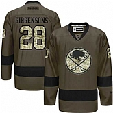 Glued Buffalo Sabres #28 Zemgus Girgensons Green Salute to Service NHL Jersey,baseball caps,new era cap wholesale,wholesale hats